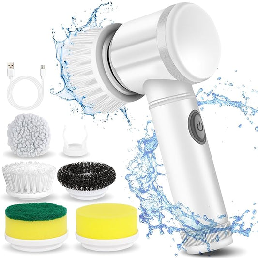 CELIM -Multi-functional Electric Cleaning Brush for Kitchen and Bathroom - Wireless Handheld Power Scrubber for Dishes, Pots, and Pans